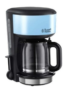 Russell Hobbs Colours Plus+ Freistehend Vollautomatisch Filterkaffeemaschine 1.25l 10Tassen Schwarz, Blau (Schwarz, Blau)