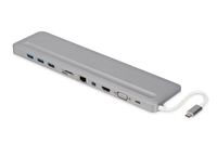 Digitus DA-70862 USB 3.1 (3.1 Gen 2) Type-C Grau Notebook-Dockingstation & Portreplikator (Grau)