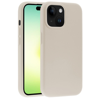 Vivanco Mag Hype Cover für iPhone 15 Plus, Magnetic Wireless Charging Support (Beige)