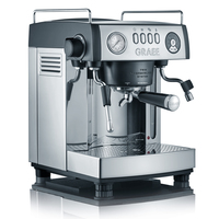 Graef ES902EU Freistehend Manuell Espressomaschine 3l Grau, Edelstahl Kaffeemaschine (Grau, Edelstahl)