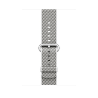 Apple MQVL2ZM/A Band Silber, Weiß Nylon Smartwatch-Zubehör (Silber, Weiß)