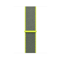 Apple MQWE2ZM/A Band Grau, Limette Nylon Smartwatch-Zubehör (Grau, Limette)