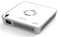 Aiptek MobileCinema i120 Tragbarer Projektor 120ANSI Lumen DLP WVGA (854x480) Weiß Beamer (Weiß)