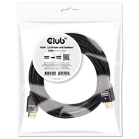 CLUB3D HDMI 2.0 4K60Hz UHD RedMere Kabel 15 meter (Aluminium, Schwarz)