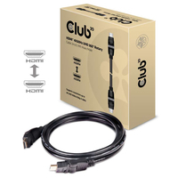 CLUB3D HDMI 2.0 4K60Hz UHD Kabel 360 Grad drehbar 2meter (Schwarz)