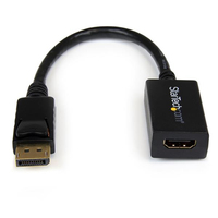 StarTech.com DisplayPort® auf HDMI® Video Adapter / Konverter mit bis zu 1920x1200 (Stecker/Buchse) (Schwarz)
