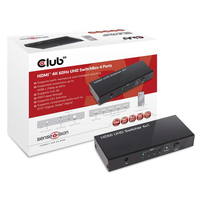 CLUB3D HDMI 2.0 UHD SwitchBox 4 Ports (Schwarz)