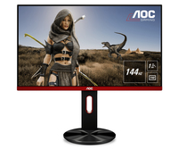 AOC Gaming G2590PX Computerbildschirm 62,2 cm (24.5 Zoll) 1920 x 1080 Pixel Full HD LED Schwarz, Rot (Schwarz, Rot)