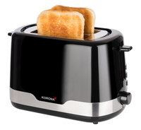 Korona 21232 Toaster 2 Scheibe(n) 850 W Schwarz, Edelstahl