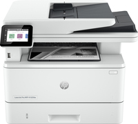 HP LaserJet Pro MFP 4102dw Drucker, Schwarzweiß, Drucker für Kleine und mittlere Unternehmen, Drucken, Kopieren, Scannen, Wireless; Mit Instant Ink kompatibel; Drucken vom Smartphone oder Tablet; Automatischer Vorlageneinzug (Weiß)