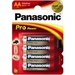 Panasonic 1x4 LR6PPG (Blau, Rot, Weiß)