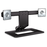 HP Adjustable Dual Display Stand (Schwarz)
