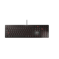 CHERRY KC 6000 Slim Tastatur USB US Englisch Schwarz (Schwarz)