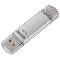 Hama C-Laeta USB-Stick 32 GB USB Type-A / USB Type-C 3.2 Gen 1 (3.1 Gen 1) Silber (Silber)
