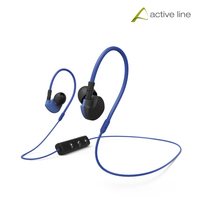 Hama Active BT Kopfhörer Kabellos im Ohr Sport Bluetooth Schwarz, Blau (Schwarz, Blau)