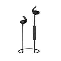 Hama WEAR7208BK Kopfhörer Kabellos im Ohr Anrufe/Musik Bluetooth Schwarz (Schwarz)