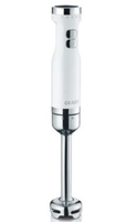 Graef HB501EU Mixer 0,7 l Pürierstab Edelstahl, Weiß (Edelstahl, Weiß)