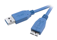 Vivanco 1.8m USB 3.0 USB Kabel 1,8 m USB A Micro-USB B Blau (Blau)