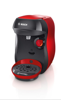Bosch TAS1003 Kaffeemaschine Vollautomatisch Pod-Kaffeemaschine 0,7 l (Schwarz, Rot)