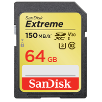 SanDisk Exrteme 64 GB Speicherkarte SDXC UHS-I Klasse 10 (Schwarz)