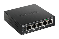 D-Link DGS-1005P Netzwerk-Switch Unmanaged L2 Gigabit Ethernet (10/100/1000) Power over Ethernet (PoE) Schwarz (Schwarz)