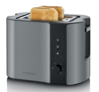 Severin SEV AT 9541 AUTOMATIK-TOASTER 2 Scheibe(n) 800 W Schwarz, Grau, Metallisch (Schwarz, Grau, Metallisch)