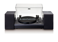 Lenco LS-300 Audio-Plattenspieler mit Riemenantrieb Schwarz (Schwarz)