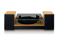 Lenco LS-300 Audio-Plattenspieler mit Riemenantrieb Schwarz, Holz (Schwarz, Holz)