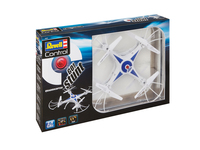 Revell Control RC Quadrocopter 23842 GO! Stunt, für Einsteiger, ferngesteuert mit 2,4 GHz Fernsteuerung, sehr einfach zu fliegen, Headless-Mode, äußerst robust, Rotorschutz, Landekufen, wechselbarer Akku, LED-Licht, Flip-Funktion
