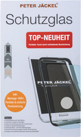 Peter Jäckel 17204 Displayschutzfolie für Mobiltelefone Klare Bildschirmschutzfolie Apple 1 Stück(e) (Schwarz, Transparent)