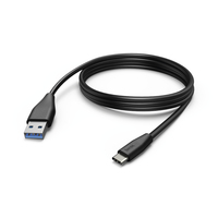 Hama 00183343 USB Kabel 3 m USB C USB A Schwarz (Schwarz)