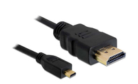 DeLOCK 4043619826643 HDMI-Kabel 2 m HDMI Typ A (Standard) HDMI Typ D (Mikrofon) Schwarz (Schwarz)