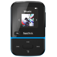 SanDisk Clip Sport Go MP3 Spieler 16 GB Schwarz, Blau (Schwarz, Blau)