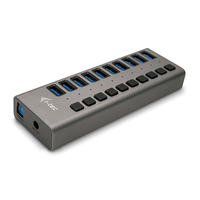i-tec USB 3.0 Charging HUB 10 port + Power Adapter 48 W (Grau)