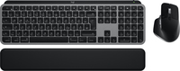 Logitech MX Keys S Combo for Mac Tastatur Maus enthalten Heimbüro RF Wireless + Bluetooth QWERTZ Deutsch Aluminium, Schwarz (Aluminium, Schwarz)