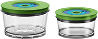 Bosch MMZV0SB2 Lebensmittelaufbewahrungsbehälter Rund Box Grün, Transparent 2 Stück(e) (Grün, Transparent)