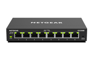 NETGEAR GS308E Managed Gigabit Ethernet (10/100/1000) Schwarz (Schwarz)