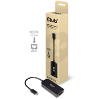 CLUB3D USB 3.2 Gen1 Type C to RJ45 2.5Gbps Adapter (Schwarz)