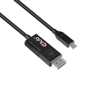 CLUB3D USB Type C Cable to DP 1.4 8K60Hz M/M 1.8m/5.9ft (Schwarz)