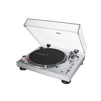 Audio-Technica AT-LP120X Plattenspieler mit Direktantrieb Silber (Silber)