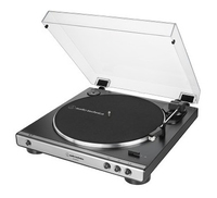 Audio-Technica AT-LP60XUSB Audio-Plattenspieler mit Riemenantrieb Grau, Metallisch (Grau, Metallisch)