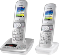 Panasonic KX-TGH722 DECT-Telefon Anrufer-Identifikation Perleffekt, Silber (Perleffekt, Silber)