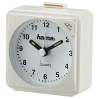 Hama A50 Quarztischuhr Quadratisch Weiß (Weiß)