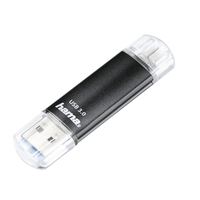 Hama Laeta Twin USB-Stick 256 GB USB Type-A / Micro-USB 3.2 Gen 1 (3.1 Gen 1) Schwarz (Schwarz)