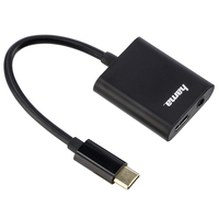 Hama 00135748 Handykabel Schwarz USB C 3.5mm (Schwarz)