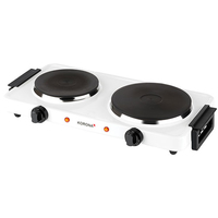 Korona 59040 Doppelkochplatte in wei&szlig; | Elektrische Kochplatte | 2500 Watt (Schwarz, Wei&szlig;)