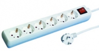 REV Steckdosenleiste 6fach mit Schalter weiß (Weiß)