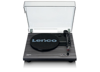 Lenco LS-10 Audio-Plattenspieler mit Riemenantrieb Schwarz (Schwarz)