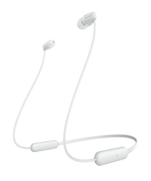 Sony WI-C200 Kopfhörer Kabellos im Ohr, Nackenband Calls/Music Bluetooth Weiß (Weiß)