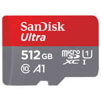 SanDisk SDSQUAR-512G-GN6MA Speicherkarte 512 GB MicroSDXC UHS-I Klasse 10 (Grau, Rot)